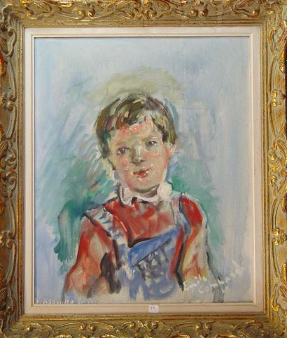Émile COMPARD "Enfant"
Huile sur toile signée en bas à droite
61 x 50 cm
