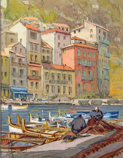 Pierre COMMARMOND "Paysages"
Suite de cinq aquarelles gouachées
24 x 31 cm