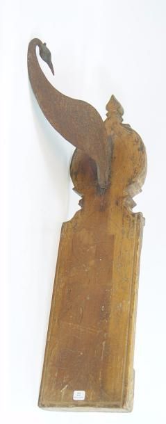 null Enseigne en fer forgé, socle en bois
67 x 17 cm