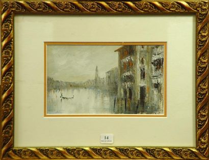 Luc GERARD *"Venise"
Deux aquarelles 23 x 12 cm et 12 x 20 cm