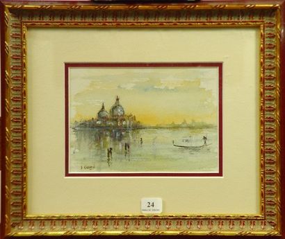 Luc GERARD *"Venise"
Huile sur toile signée en bas à gauche
11 x 15 cm