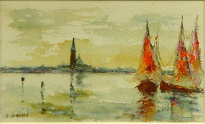 Luc GERARD *"Venise"
Deux aquarelles 10 x 16 cm et 10 x 18 cm