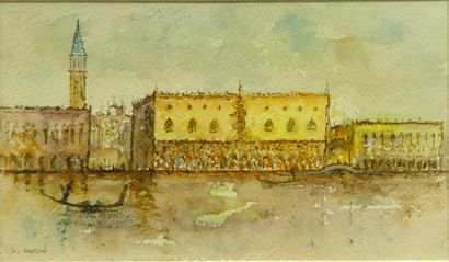 Luc GERARD *"Venise"
Deux aquarelles 10 x 16 cm et 10 x 18 cm