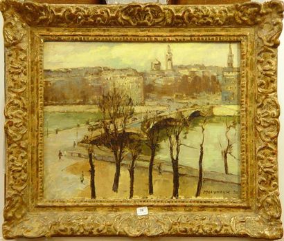 Edward Henry MOLYNEUX (1894-1974) *"Les quais de la Seine"
Huile sur toile signée...