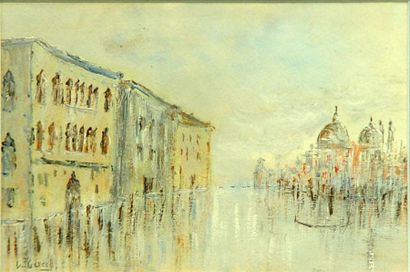 Luc GERARD *"Venise"
Aquarelle signée en bas à gauche
15 x 23 cm