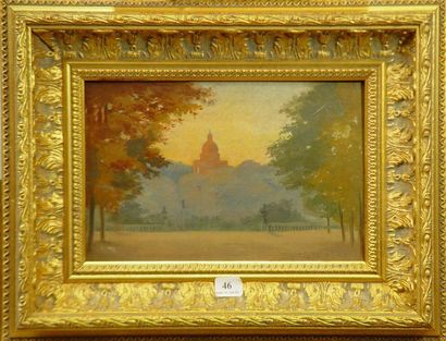 Alexandre PECHE (1872-1940) *"Jardin du Luxembourg"
Huile sur carton signée
16 x...