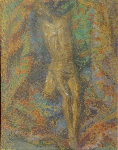 J. BERGES "Christ en croix"
Huile sur toile
45 x 35 cm