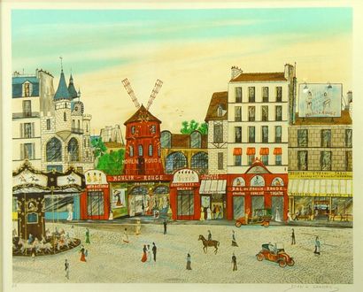 DAN GANDRE "Le Moulin Rouge"
Lithographie E.A.