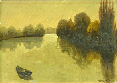 ROBIATI "La Seine à Sannois"
Huile sur panneau
24 x 33 cm