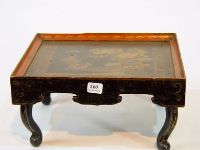 null Petite table à thé en bois laqué
25 x 22 cm