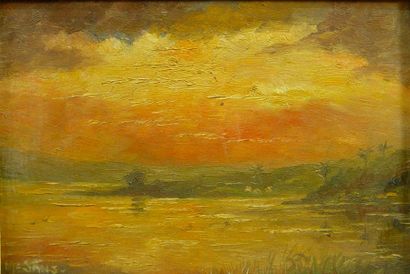 M. SANC "Coucher de soleil"
Huile sur isorel
22 x 33 cm