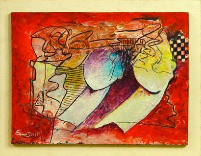 ERNS Joseph "Abstraction"
Huile sur panneau 13 x 17,5 cm