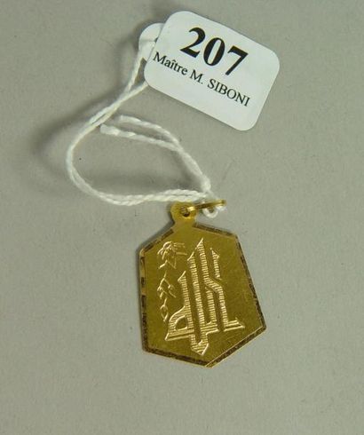 null 207- Pendentif ''Médaille'' en or jaune

Pds : 2,50 g