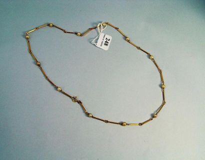 null 248- Collier en or jaune et perles

Pds : 11 g