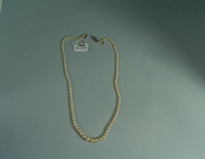 null 364- Collier de perles de cultures blanches de la première génération

Fermoir...