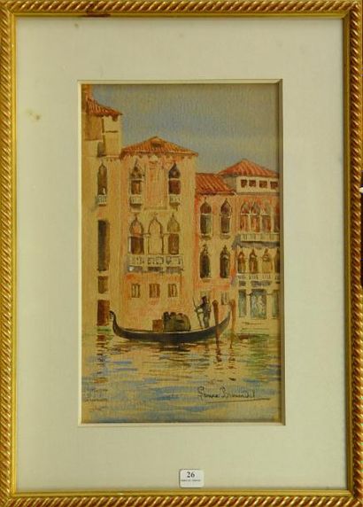 null 26- Laure BRONARDEL

''Venise''

Aquarelle

32 x 20 cm