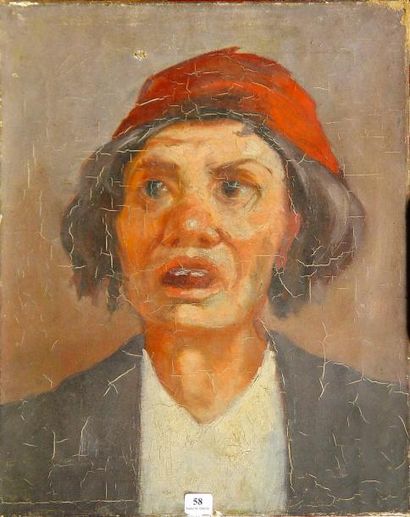 null Ecole Française

''Le bonnet rouge''

Huile sur toile

(accidents)

41 x 33...