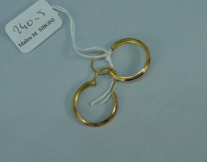 null 240-5- Paire d'anneaux d'oreilles en or jaune

Pds : 1,70 g