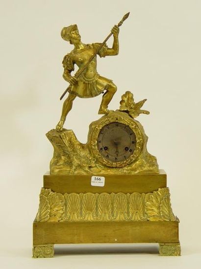 null 166- Pendule en bronze doré à décor d'un lancier

Hauteur : 40 cm