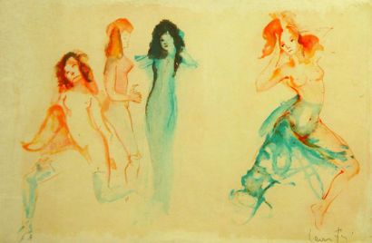 null 6- Leonor FINI

''Femmes''

Lithographie. Epreuve d'Artiste