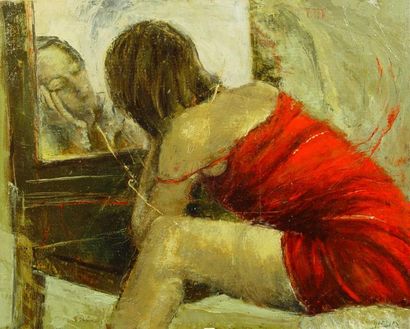 null 109- Patrick MARQUES

''Femme au miroir''

Huile sur toile

65 x 81 cm