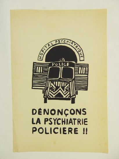 null 299- ''Dénonçons la psychiatrie policière''

Affiche de mai 68

35,5 x 24 c...