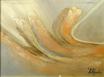 null 6- Lee REYNOLDS

''Abstraction''

Huile sur toile signée en bas à droite

74...