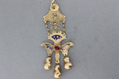 null 105- Important pendentif Saint Esprit en or d'époque 19ème 

Pds : 6,6 g