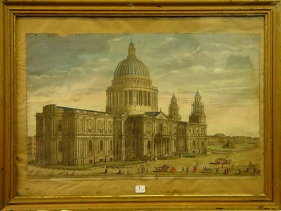 null 1- ''Cathédrale Saint-Paul à Londres''

Gravure