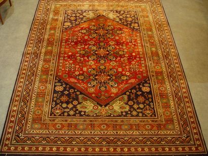 null 301- Tapis persan à décor de médaillon central

Fond rouge

320 x 230 cm