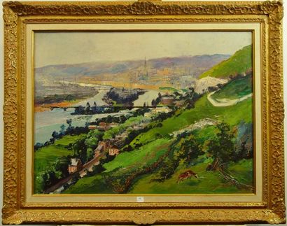 null 31- Aimée-Edmond DALLEMAGNE

''La Seine à Rouen''

Huile sur toile signée en...