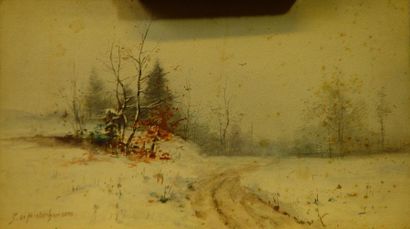null 5- De NIEDERHAUSEM

''Paysage d'hiver''

Aquarelle signée en bas à gauche

17...