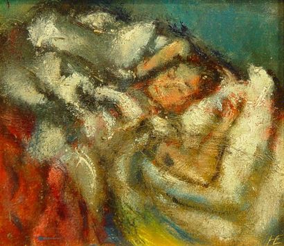 null 32- Hans EKEGARDH

''Femme endormie''

Huile sur toile monogrammée BD

19 x...