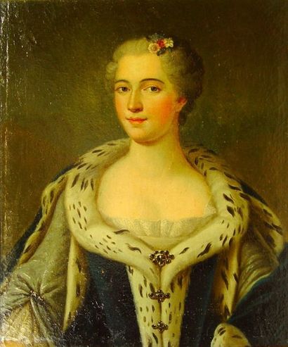 null 54- Ecole Française XVIIIème siècle

''Dame de qualité''

Huile sur toile

63...