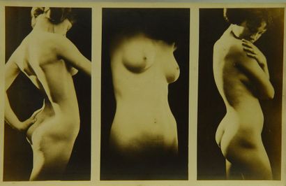 null 88- Albert Arthur ALLEN

''Nu''

Triptyque

Photographie argentique ''Plate...