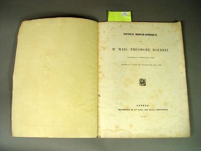 null 	Alpes - BOURRIT (Marc Théodore). Notice biographique sur M. Marc-Théodore BOURRIT,...