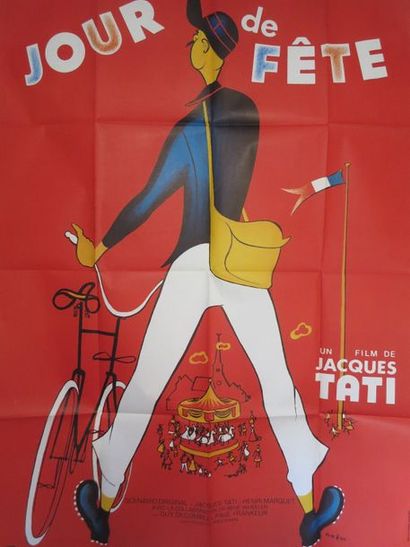 null 112- "JOUR DE FÊTE" (1948) de et, avec Jacques Tati.

Affiche. Dessin de René...
