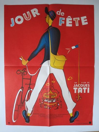 null 113- "JOUR DE FÊTE" (1948) de et, avec Jacques Tati.

Affiche. Ressortie. 

0,60...