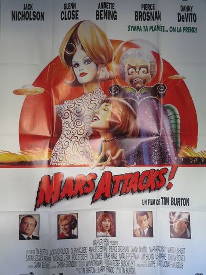 null 123- "MARS ATTACKS " (1996) de Tim Burton avec Jack Nicholson, Glenn Close,...