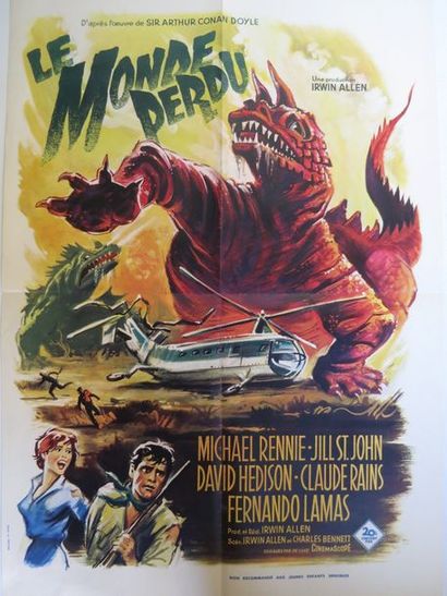 null 124- "LE MONDE PERDU" (1960) de Irwin Allen avec Michael Rennie, Claude Rains.

Affichette....