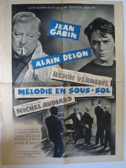 null 128- "MÉLODIE EN SOUS-SOL" (1962) de Henri Verneuil avec Jean Gabin, Alain Delon.

	Affichette....