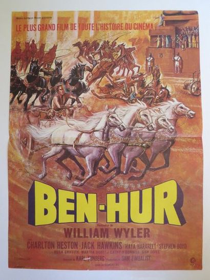 null 26- "BEN-HUR" (1959) de William Wyler avec Charlton Heston.

Affichette. Ressortie...