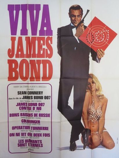 null 31- "JAMES BOND 007" Affiche générique avec Sean Connery 

	Sous le titre "VIVA...
