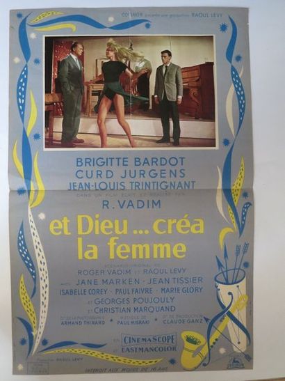 null 67- "ET DIEU CRÉA LA FEMME" (1956) de Roger Vadim avec Brigitte Bardot, Jean...
