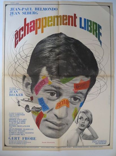 null 69- "ECHAPPEMENT LIBRE" (1963) de Jean Becker avec Jean-Paul Belmondo, Jean...