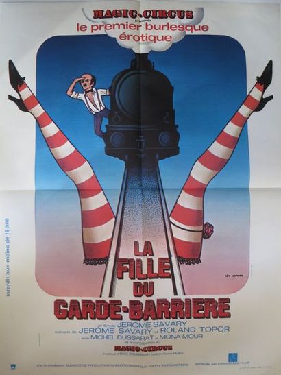 null 82- "LA FILLE DU GARDE BARRIÈRE"(1975) de Jérôme Savary avec Mona Mour. 

Affichette...