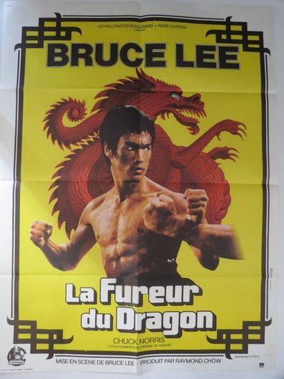 null 86- 	"LA FUREUR DU DRAGON" (1973) de et, avec Bruce Lee, et Chuck Norris.

Affichette...