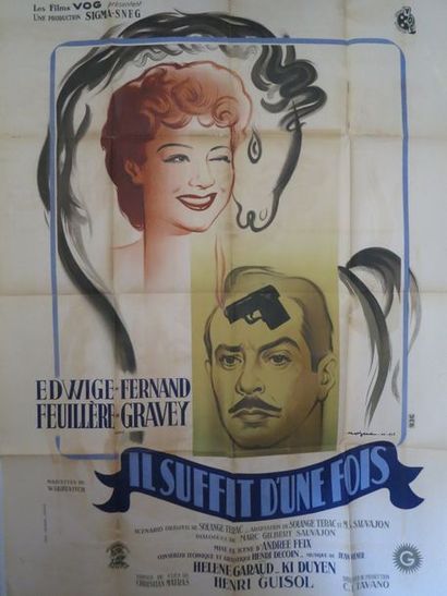null 99- "IL SUFFIT D’UNE FOIS" (1946) de Andrée Feix avec Edwige Feuillère, Fernand...