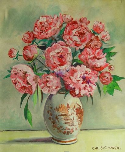 null 57- Christian EHLINGER

''Vase de fleurs''

Huile sur toile signée en bas à...