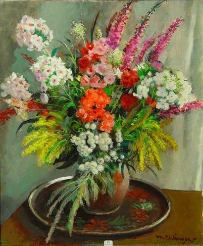 null 19- Maurice EHLINGER

''Vase de fleurs''

Huile sur toile signée en bas à droite

64...